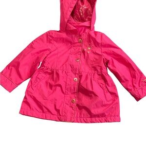 London Fog Girls Pink Hooded Kids Jacket